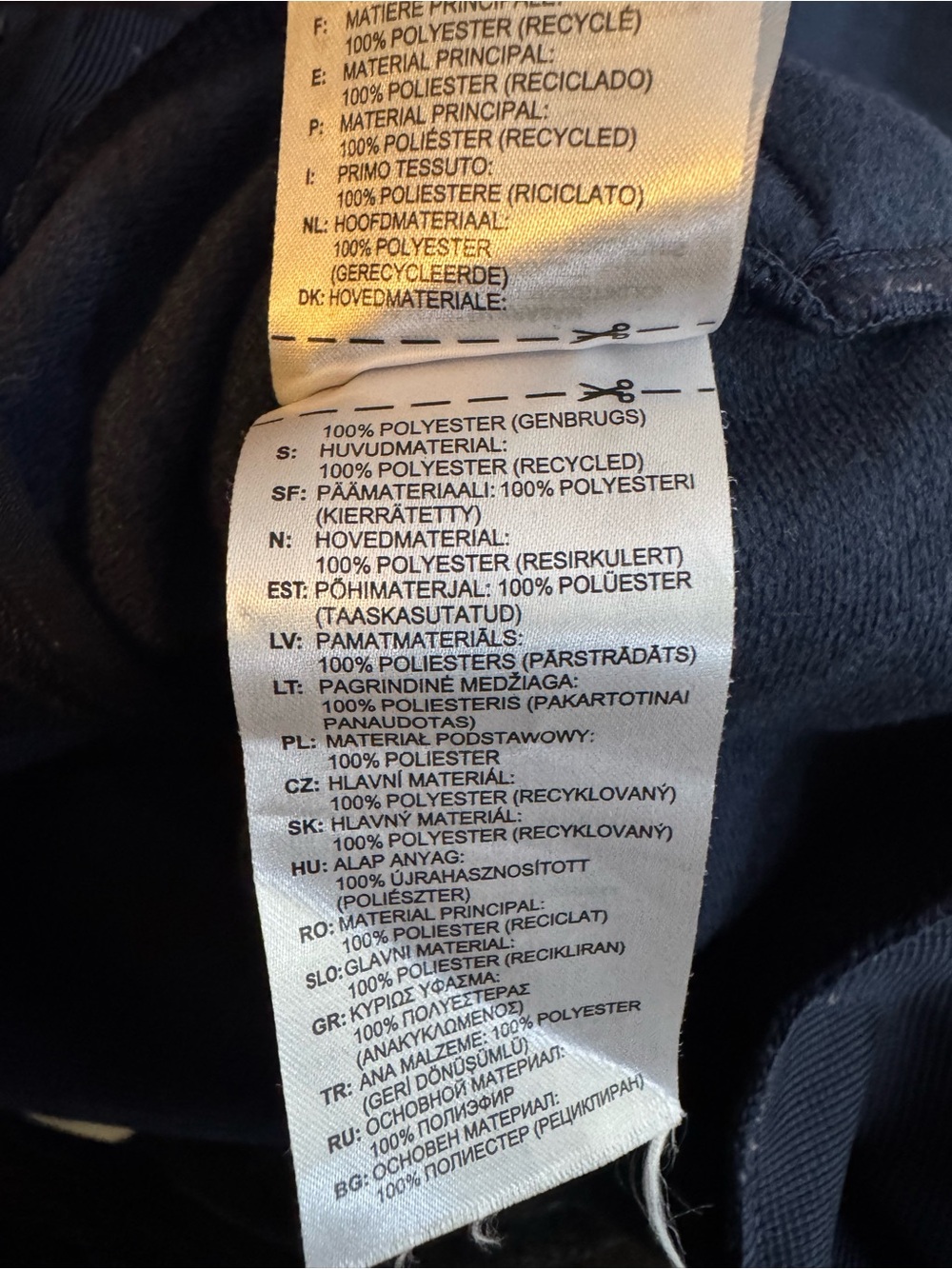 adidas dark blue Zip-Up track jacket with Subtle Logo - Picture 7 of 11